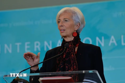 Tổng Giám đốc Quỹ Tiền tệ Quốc tế Christine Lagarde. (Nguồn: AFP/TTXVN)