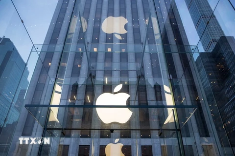 Một cửa hàng của Apple ở New York, Mỹ. (Nguồn: AFP/TTXVN)