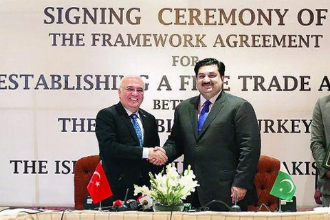 Lễ ký kết giữa hai bên. (Nguồn: hurriyetdailynews.com)