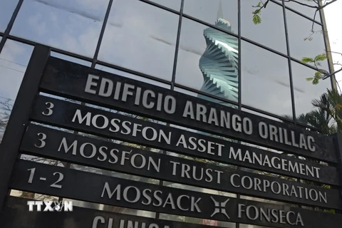 Tòa nhà trụ sở của Công ty luật 'thiên đường trốn thuế' Mossack Fonseca tại thành phố Panama City. (Nguồn: AFP/TTXVN) 
