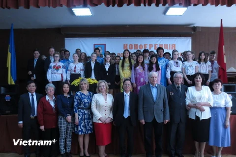Hội thảo 'Cuộc đấu tranh của nhân dân Việt Nam vì độc lập và tự do' tại Ukraine. (Ảnh: Duy Trinh/Vietnam+)
