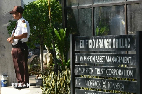 Trụ sở Công ty luật Mossack Fonseca ở Panama City, Panama. (Nguồn: AFP/TTXVN) 