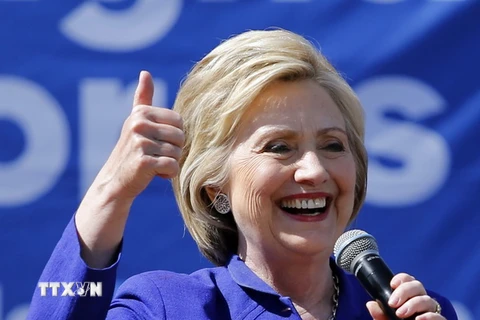 Ứng cử viên đảng Dân chủ, cựu Ngoại trưởng Mỹ Hillary Clinton