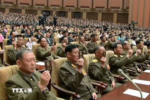 Toàn cảnh Hội nghị Nhân dân tối cao Triều Tiên. (Nguồn: YONHAP/TTXVN) 