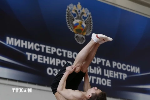 Vận động viên Nga tập luyện chuẩn bị tham dự Olympic 2016. (Nguồn: EPA/TTXVN)
