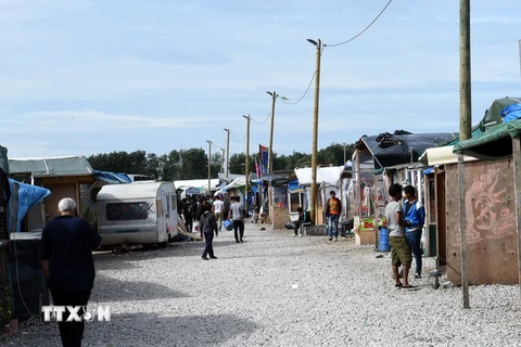 Quang cảnh trại tị nạn Jungle ở Calais. (Nguồn: AFP/TTXVN)