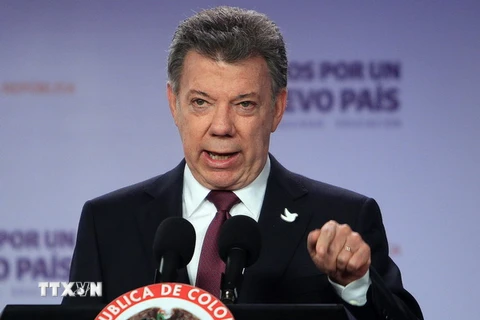 Tổng thống Colombia Juan Manuel Santos. (Nguồn: EPA/TTXVN) 