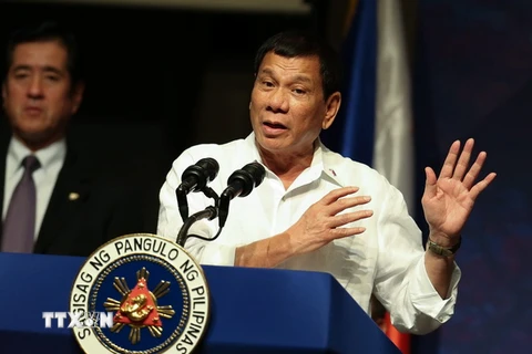 Tổng thống Philippines Rodrigo Duterte. (Nguồn; EPA/TTXVN)