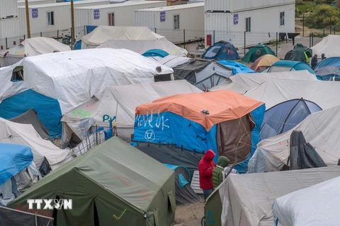 Quang cảnh trại tị nạn Jungle ở Calais, Pháp. (Nguồn: AFP/TTXVN)