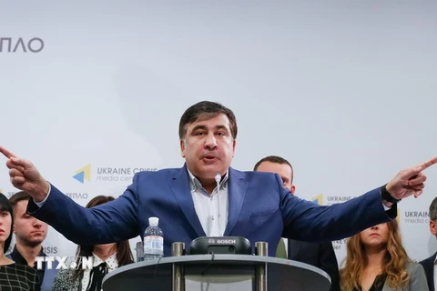Cựu Tổng thống Gruzia Mikhail Saakashvili. (Ảnh: EPA/TTXVN)