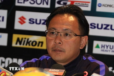 Ong Kim Swee, huấn luyện viên trưởng đội tuyển Malaysia tại cuộc họp báo. (Nguồn: TTXVN)