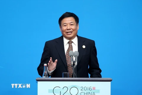 Thứ trưởng Bộ Tài chính Trung Quốc Chu Quang Diệu. (Nguồn: THX/TTXVN) 