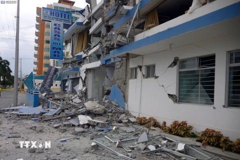  Ecuador thiệt hại nặng sau trận động đất mạnh 5,8 độ Richter