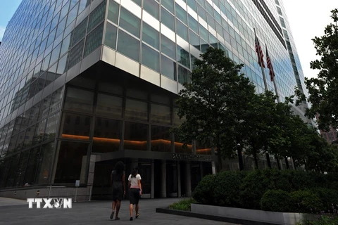 Trụ sở ngân hàng Goldman Sachs tại Manhattan, New York, Mỹ. (Nguồn: AFP/TTXVN) 