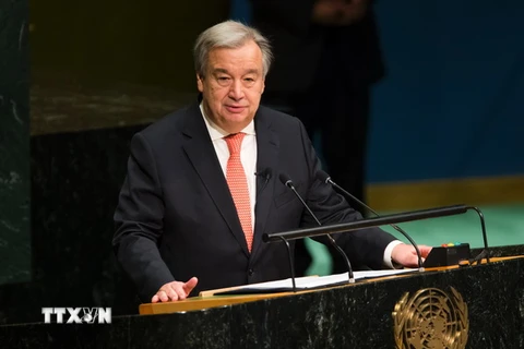 Tân Tổng thư ký Liên hợp quốc Antonio Guterres. (Nguồn: AFP/TTXVN)