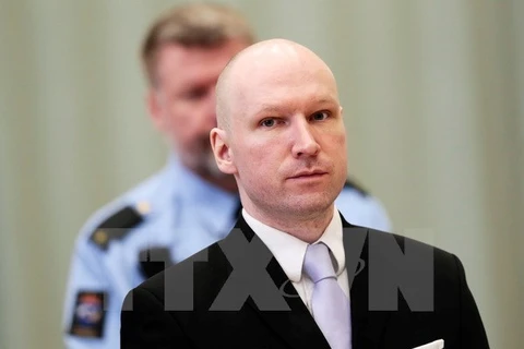 Sát thủ máu lạnh Breivik. (Nguồn: EPA/TTXVN)