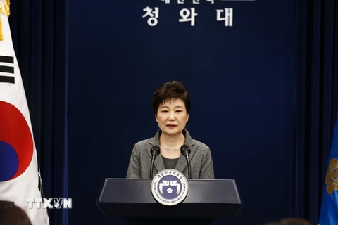 Tổng thống Hàn Quốc Park Geun-hye. (Nguồn: AFP/TTXVN)