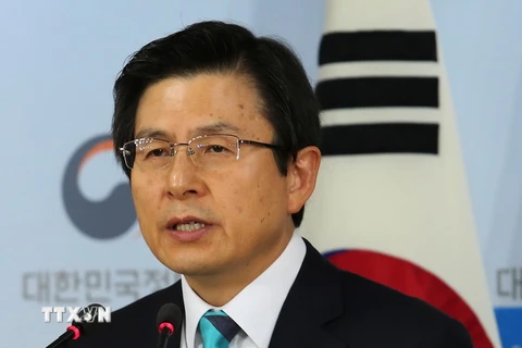 Quyền Tổng thống kiêm Thủ tướng Hàn Quốc Hwang Kyo-ahn. (Nguồn: AFP/TTXVN)