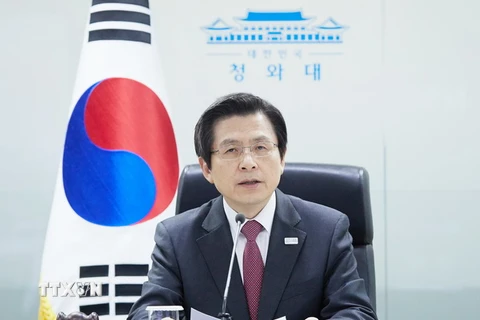 Quyền Tổng thống kiêm Thủ tướng Hàn Quốc Hwang Kyo-ahn. (Nguồn: AFP/TTXVN)
