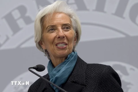 Tổng Giám đốc Quỹ tiền tệ quốc tế (IMF) Christine Lagarde. (Nguồn: AFP/TTXVN)