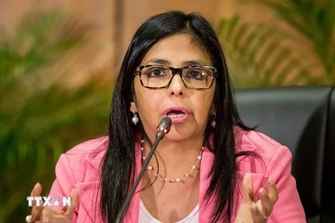 Ngoại trưởng Venezuela Delcy Rodriguez. (Nguồn: EPA/TTXVN)