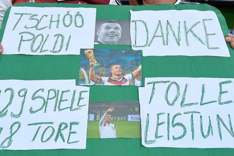 Tác phẩm của người hâm mộ dành tặng Poldi. (Nguồn: Dfb.de)