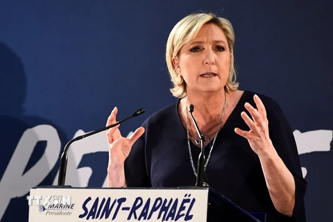 Ứng cử viên Tổng thống Pháp Marine Le Pen. (Nguồn: AFP/TTXVN)