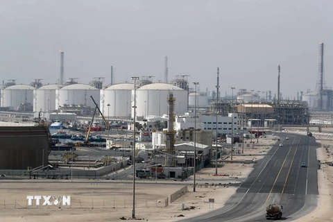 Toàn cảnh nhà máy sản xuất khí đốt tự nhiên hóa lỏng của Qatar ở phía bắc Doha ngày 6/2. (Nguồn: AFP/TTXVN) 