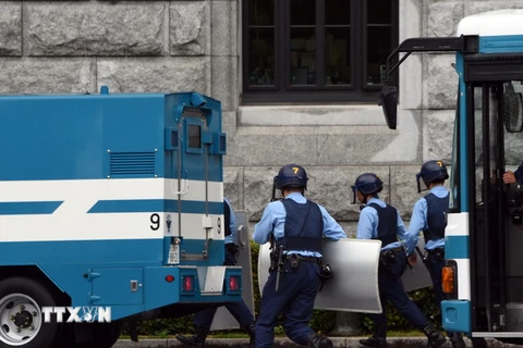 Cảnh sát Nhật Bản. (Nguồn: AFP/TTXVN) 