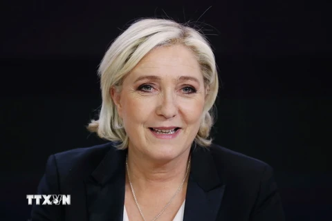 Ứng cử viên tranh cử Tổng thống Pháp Marine Le Pen. (Nguồn: AFP/TTXVN)