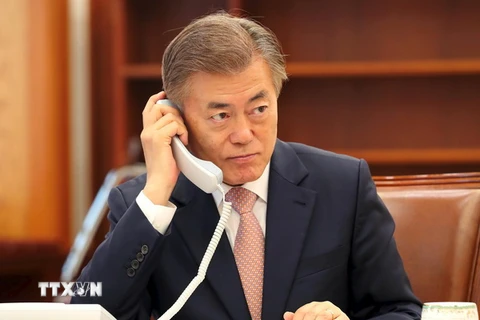 Tân Tổng thống Hàn Quốc Moon Jae-in. (Nguồn: AFP/TTXVN) 