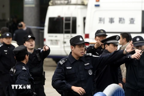 Cảnh sát Trung Quốc. (Nguồn: THX/TTXVN)