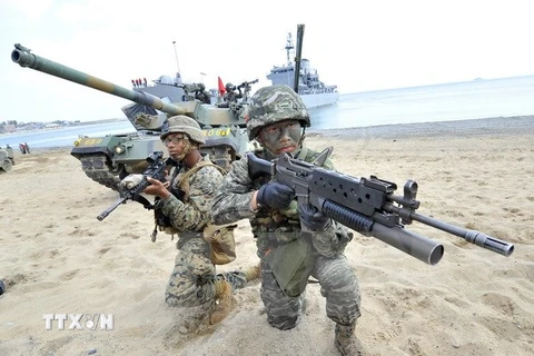 Khai mạc cuộc tập trận hải quân chung giữa Mỹ và Hàn Quốc 
