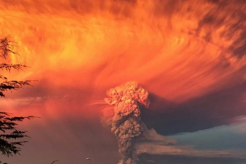 [Photo] Núi lửa Calbuco ở Chile phun trào lần đầu tiên sau 42 năm
