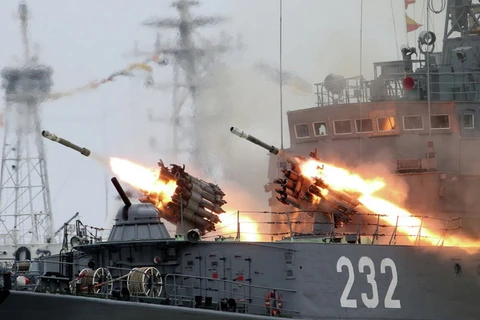 [Photo] Nga kỷ niệm ngày giành chiến thắng đầu tiên của hạm đội Baltic