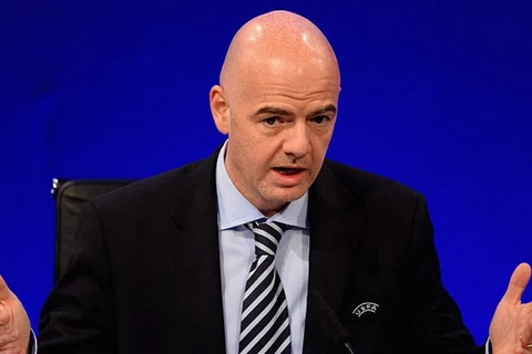 Tổng thư ký Liên đoàn bóng đá châu Âu (UEFA) Gianni Infantino. (Nguồn: dailymail)