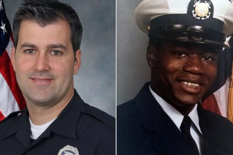 Cựu sỹ quan cảnh sát da trắng Michael Slager (Trái) bắn chết người đàn ông da màu Walter Scott. 