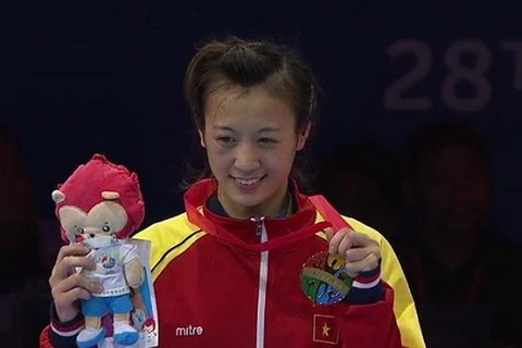Nguyễn Thị Yến xuất sắc giành huy chương vàng hạng cân 51 kg. (Nguồn: thethaovanhoa)