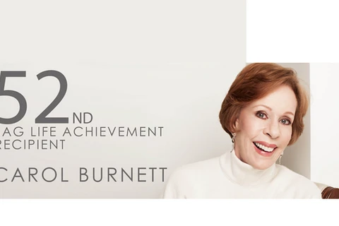 Hiệp hội Diễn viên Mỹ đã tôn vinh nữ diễn viên Carol Burnett với giải "Thành tựu trọn đời" . (Ảnh: shootonline)