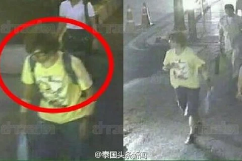 Người đàn ông áo vàng được cho là người thực hiện vụ đánh bom. (Nguồn: people.com.cn)
