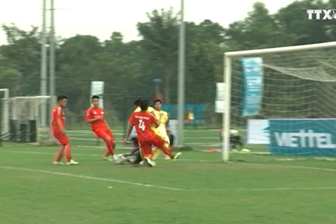 Cuộc đua tranh tới vòng chung kết tại bảng A đã diễn ra tại trung tâm thể dục thể thao Viettel.