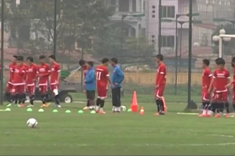 Đội tuyển Việt Nam trong đợt tập trung lần 2.