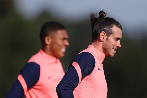 Gareth Bale trên sân tập của Tottenham (Nguồn:Getty Images)