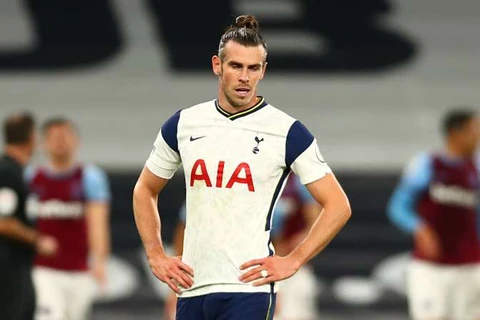 Khuôn mặt thất vọng của Bale sau khi bỏ lỡ bàn thắng dứt điểm trận đấu(Nguồn:Goal.com)