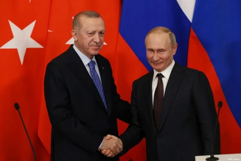 Tổng thống Nga Putin và ông Erdogan (Nguồn: Getty)