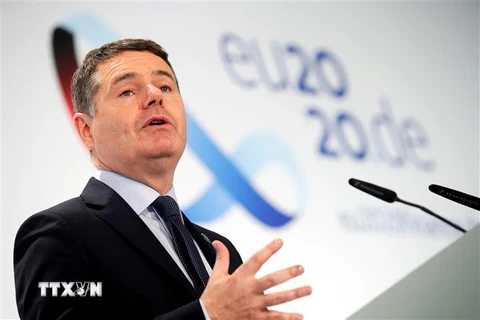 Chủ tịch Nhóm Bộ trưởng Tài chính Eurozone Paschal Donohoe ( Ảnh: AFP/TTXVN)