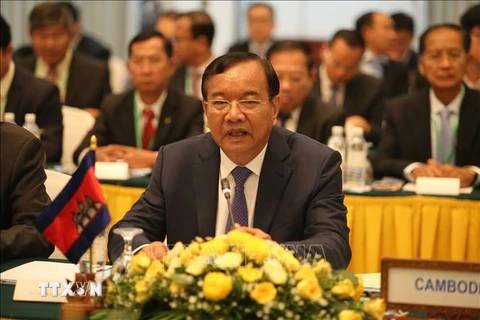 Phó Thủ tướng kiêm Bộ trưởng Bộ Ngoại giao và Hợp tác quốc tế Campuchia Prak Sokhonn. Ảnh: TTXVN