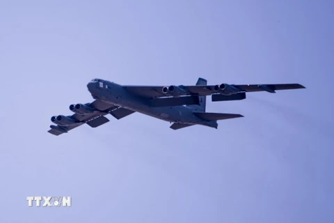 Máy bay ném bom B-52 của Mỹ đã bay qua một khu vực thuộc Trung Đông. (Nguồn: United Stae Air Force)