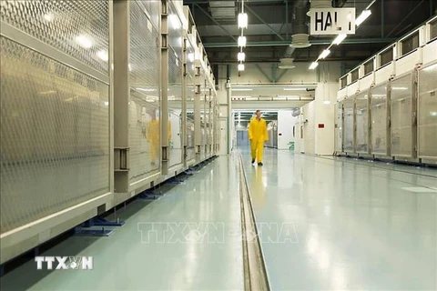Bên trong cơ sở làm giàu urani Fordow của Iran tại thành phố Qom. Ảnh: AFP/TTXVN 