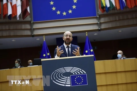 Chủ tịch Hội đồng châu Âu Charles Michel. (Ảnh: AFP/TTXVN) 